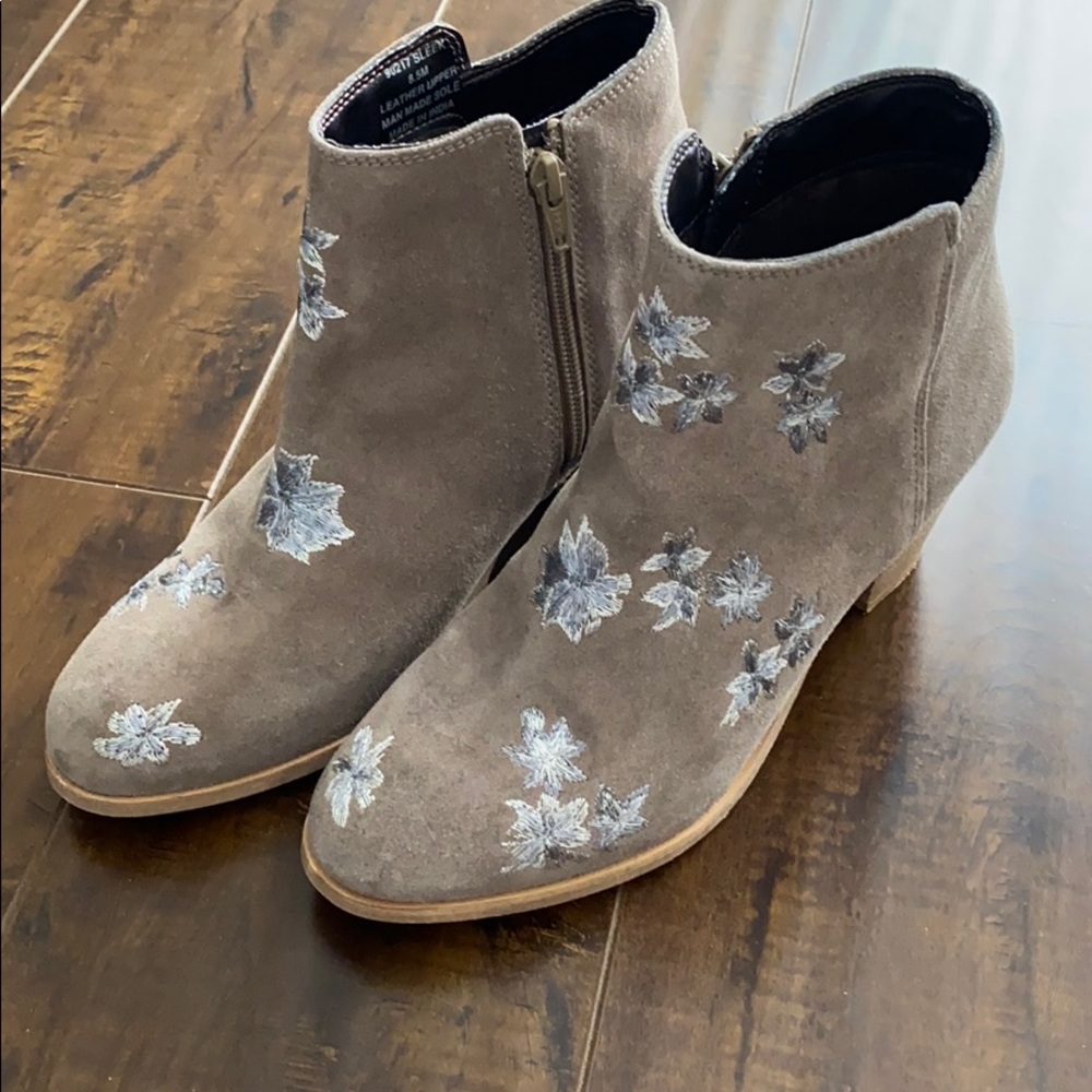 Taupe booties